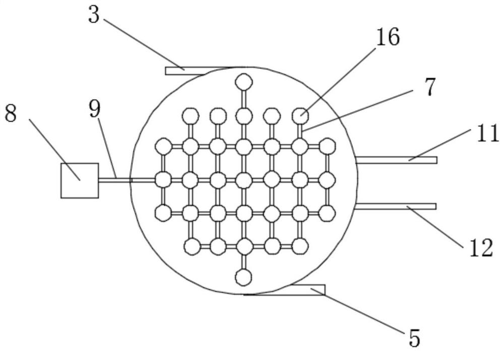 Spiral-flow type biochemical reaction device for nitrogen removal in plateau sewage treatment and equipment thereof