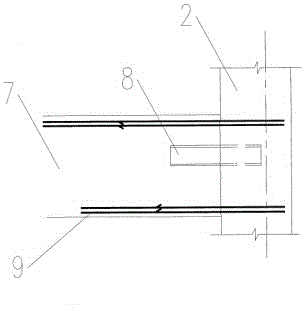 Anti-earthquake thermal power plant main plant house reinforced concrete frame bent and construction method thereof