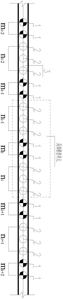 Calculating method for long-and-short pile combined support structure