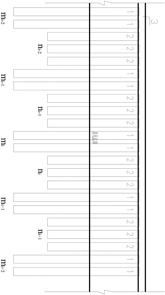 Calculating method for long-and-short pile combined support structure