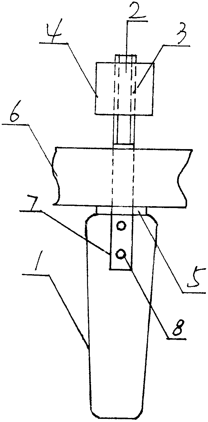 Blade of mud stirring machine