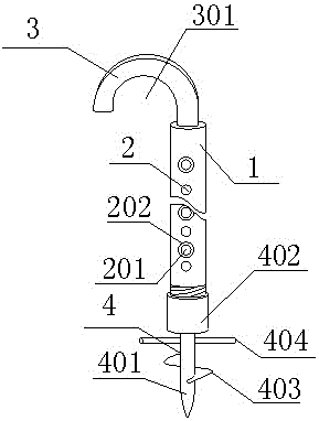 Hook ladder for cable repairing