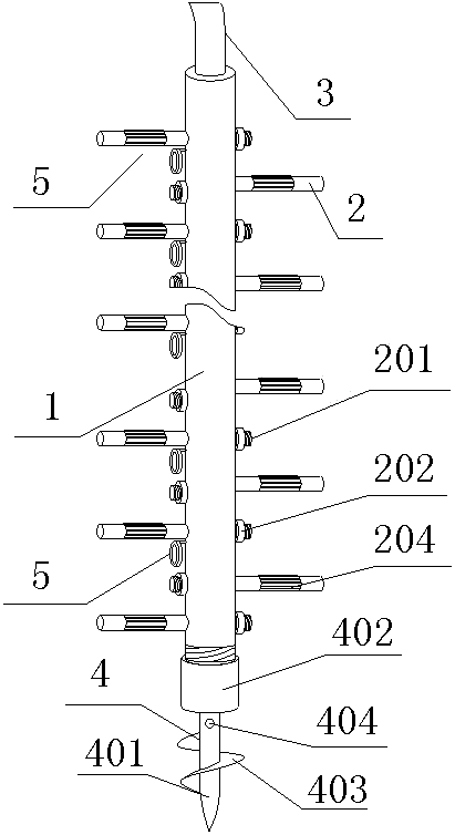 Hook ladder for cable repairing