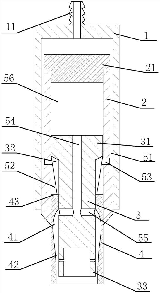 Pneumatic micro-drill driving device with air cooling function