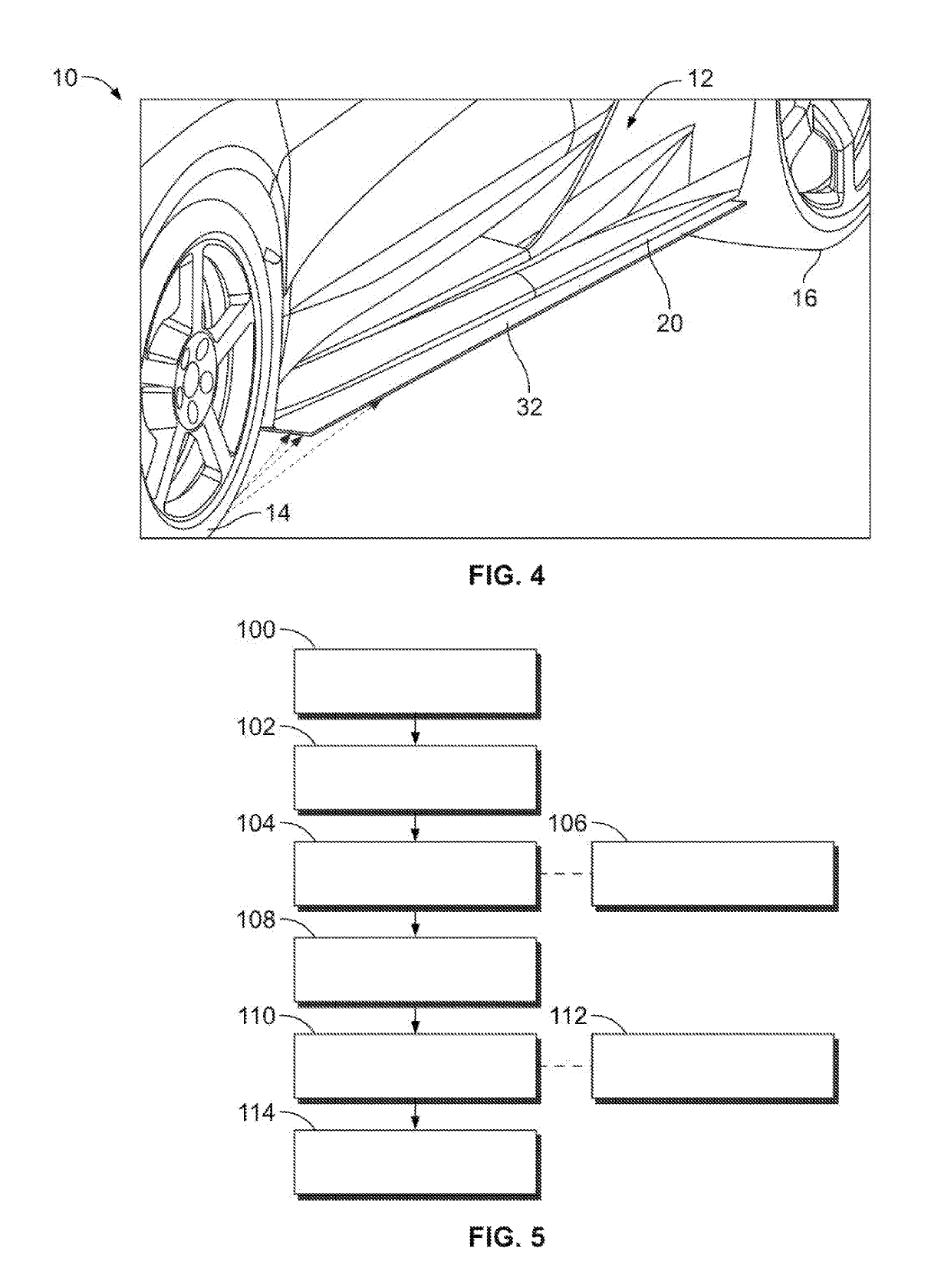 Deployable debris protection device for an automotive vehicle