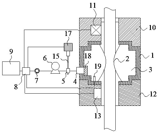 Air-pressure-type drainage controller