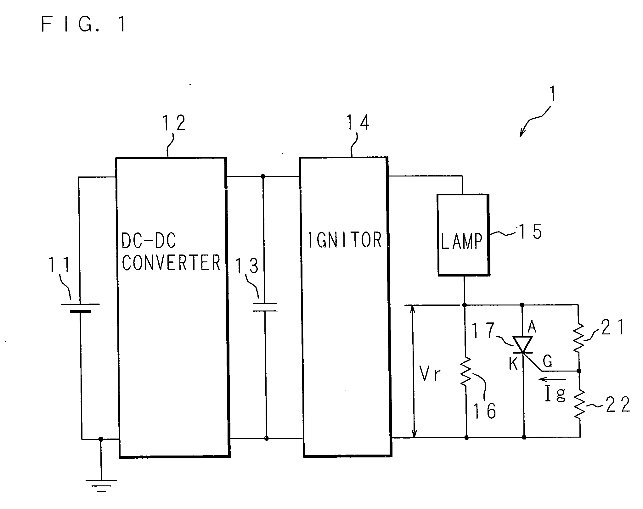 Discharge lamp lighting device and projector