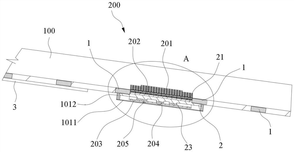 Heat dissipation structure of phased-array antenna, phased-array antenna and satellite platform