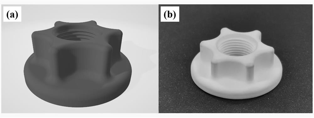 Ultra-thick crack-free aluminum oxide ceramic preparation method based on digital light treatment molding technolog