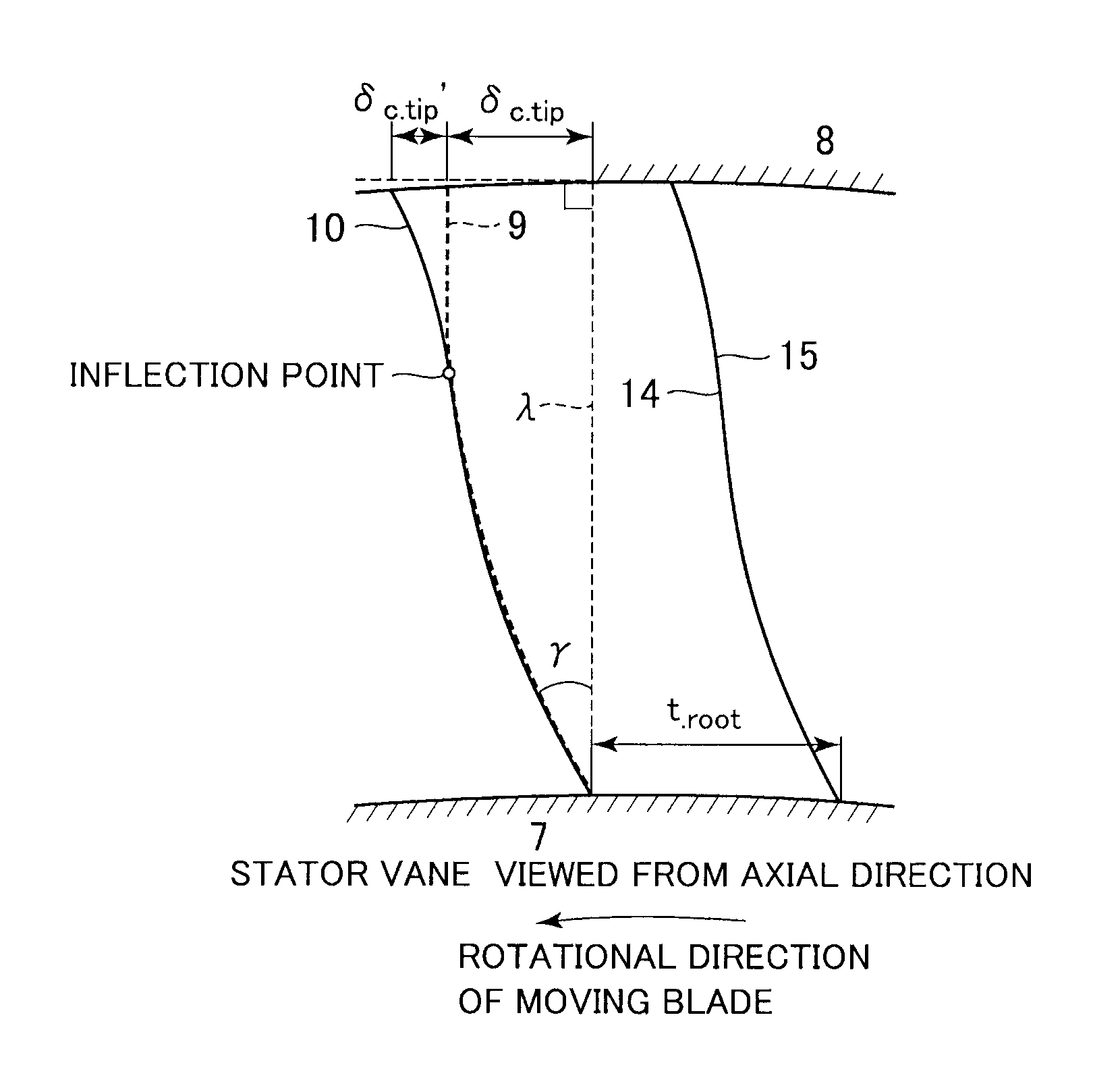 Steam turbine stator vane and steam turbine using the same