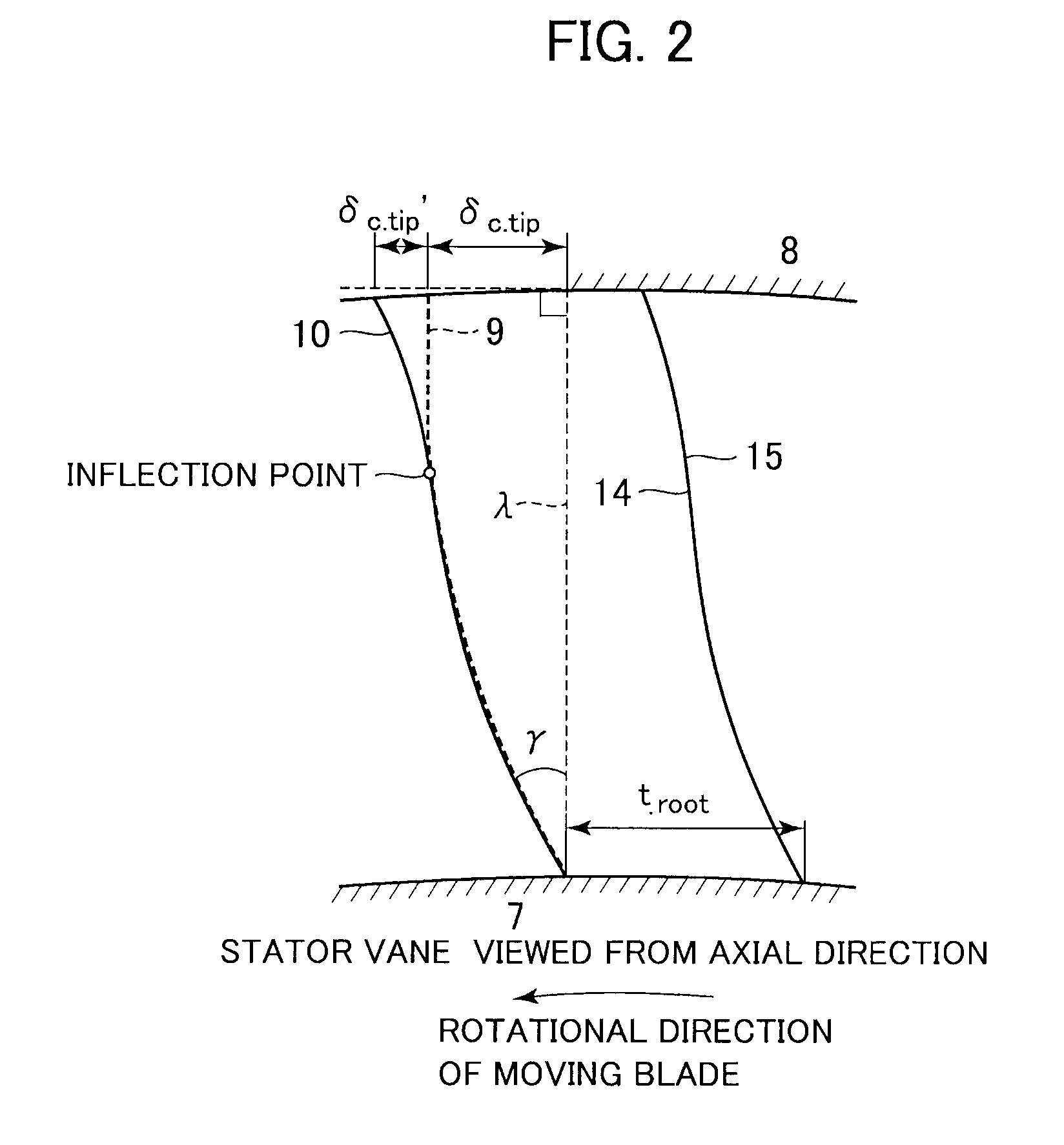 Steam turbine stator vane and steam turbine using the same