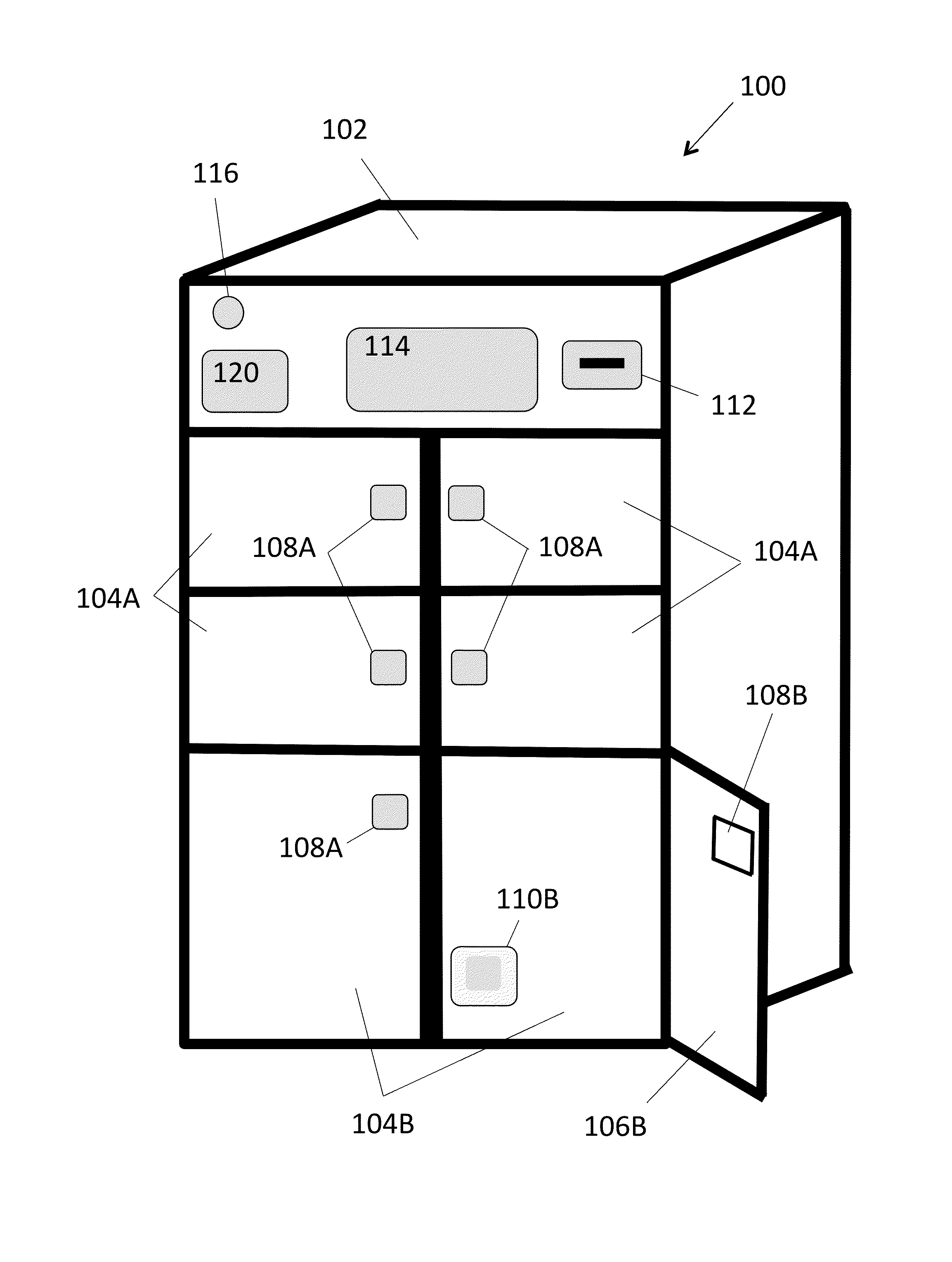 Electronic rental locker system