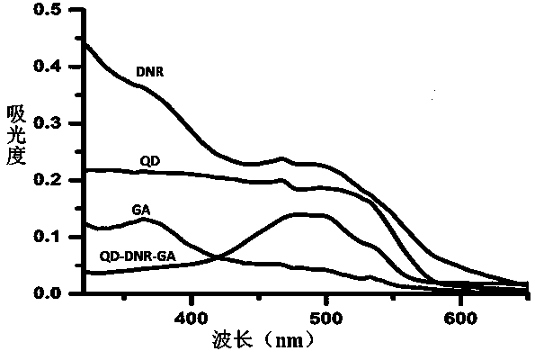 Preparation method of CdTe quantum dot nanometer medicine carrying system carrying daunorubicin and gambogic acid