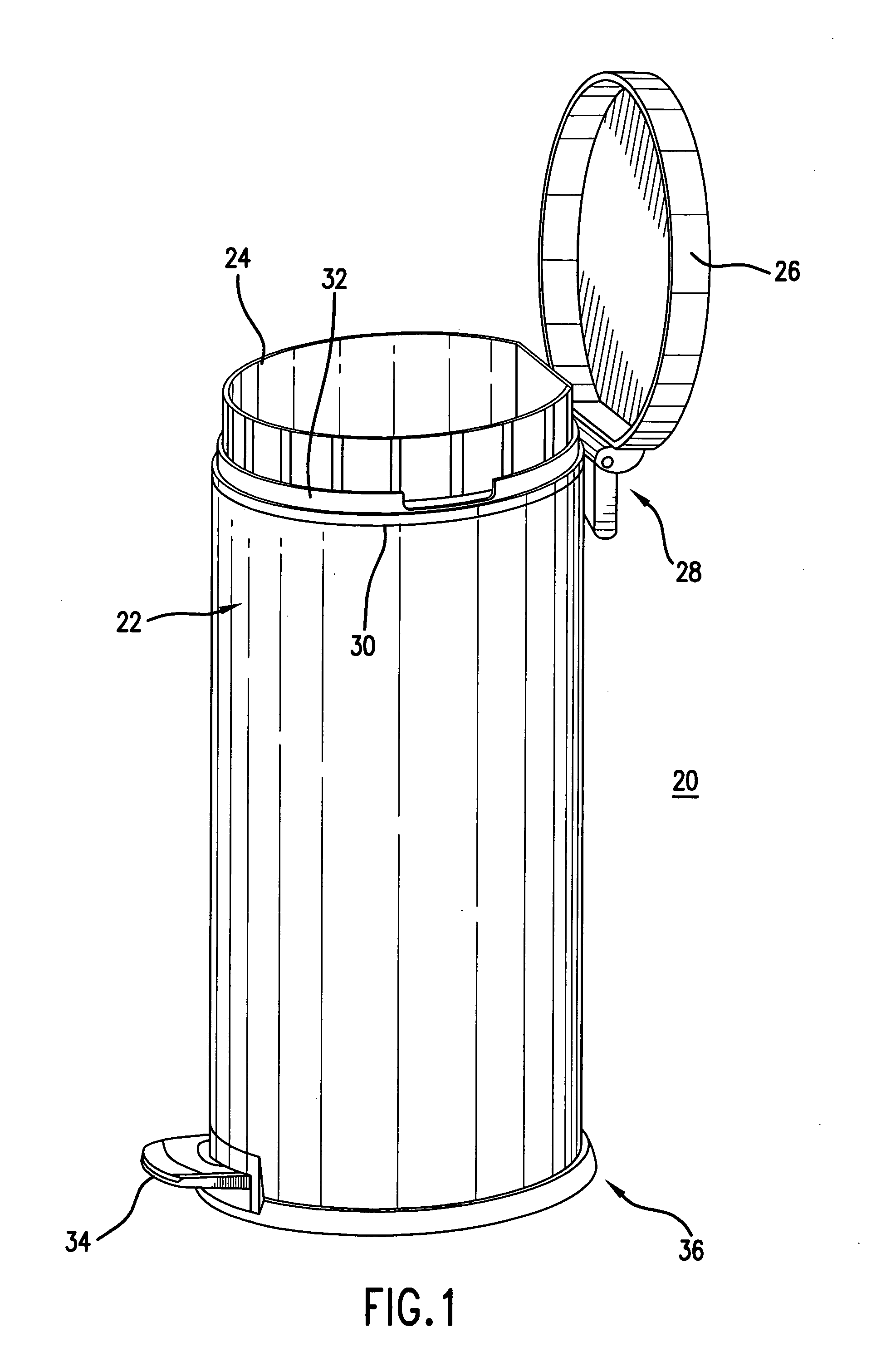 Trash can assembly