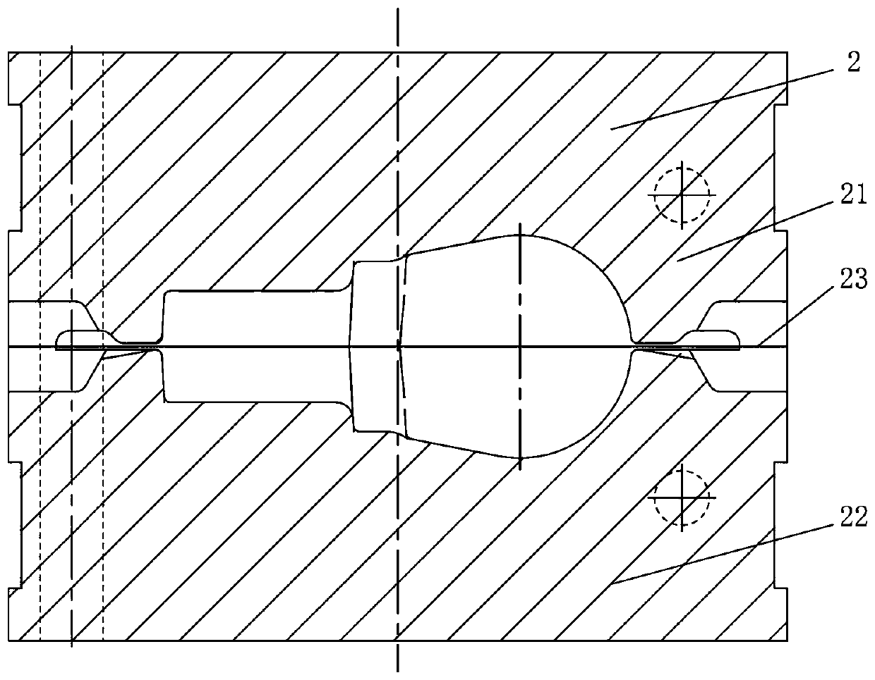 Earring forging forming method