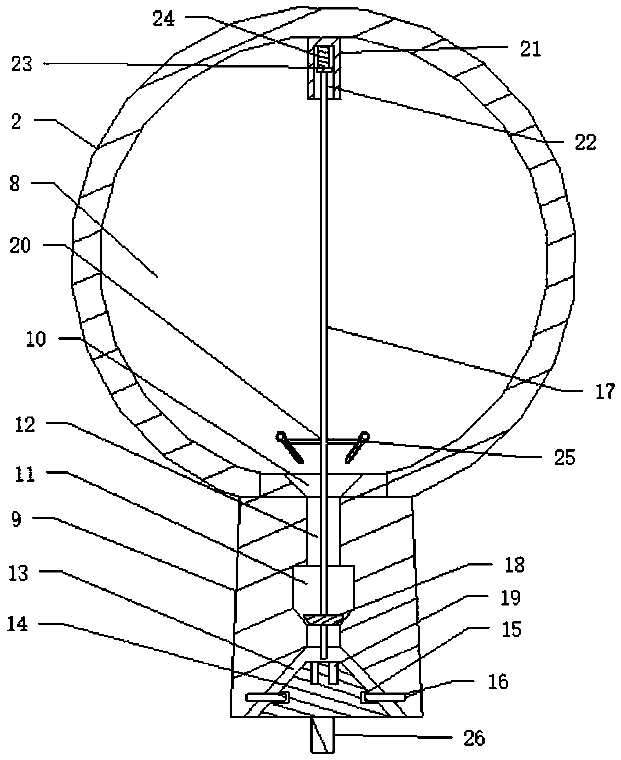 Tunnel automatic fire extinguishing machine