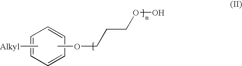 Alkylaryl-o-ethoxylate blends with their respective sulfates