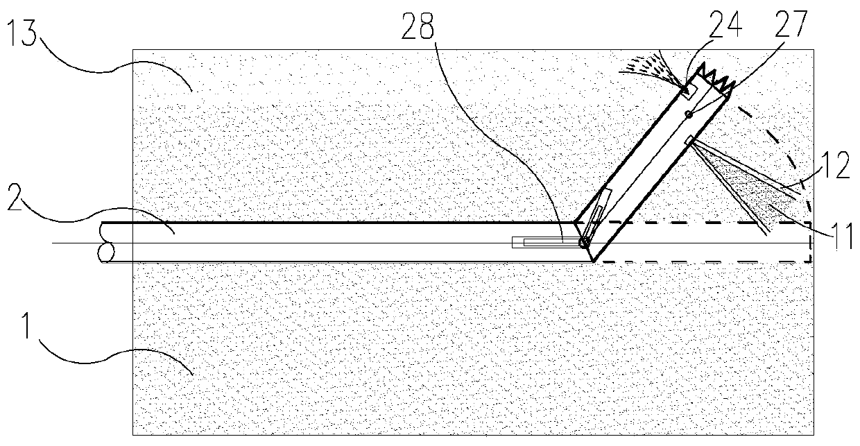 The invention discloses a replacement type rotary jet grouting stratum reinforcing method