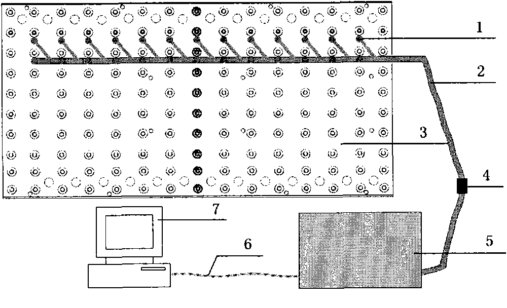 Rapid testing device of readiness of thermocouples of crystallizer of continuous casting machine