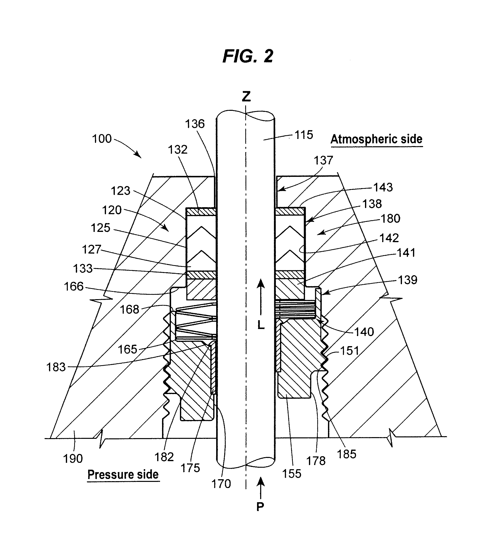 Low friction live-loaded packing