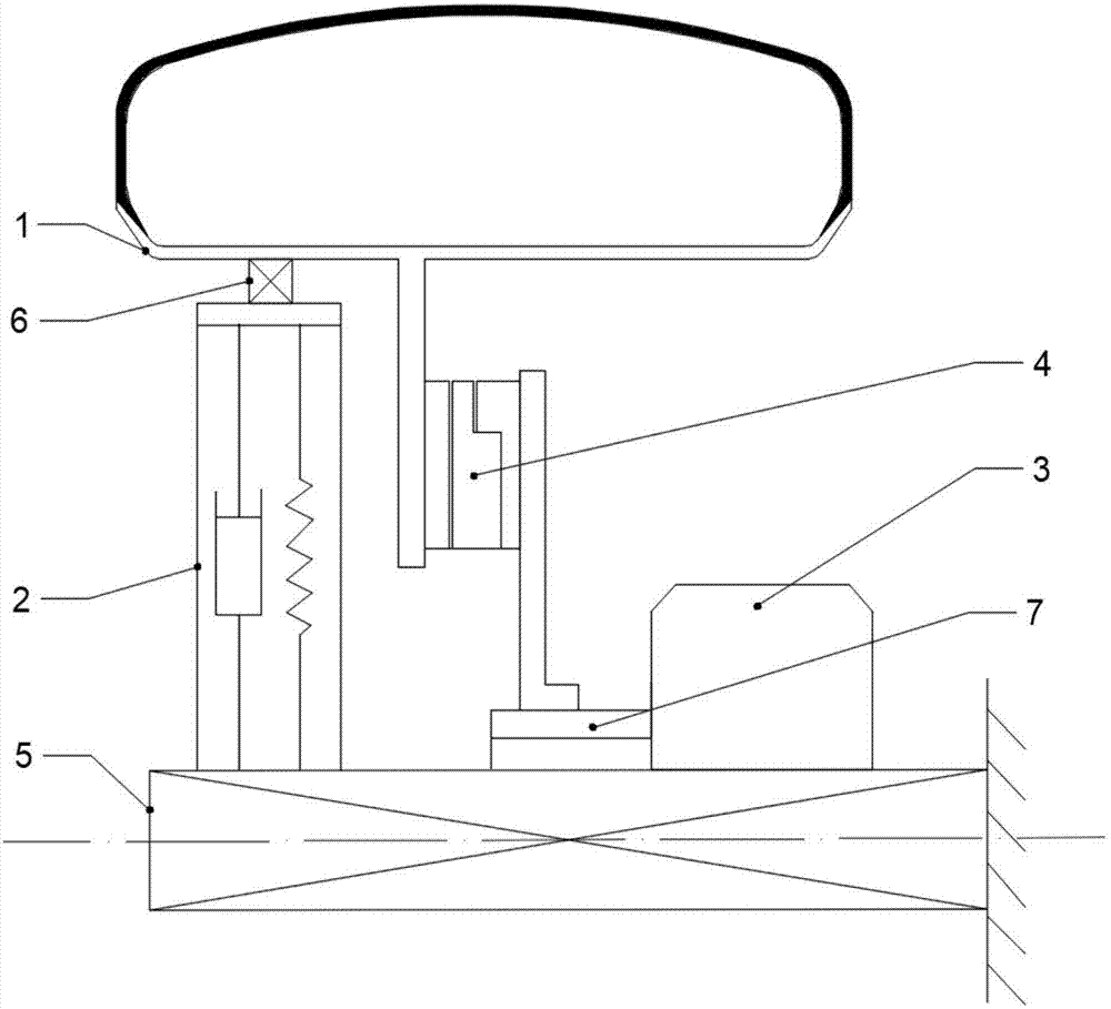 Electric wheel with built-in suspension and vehicle