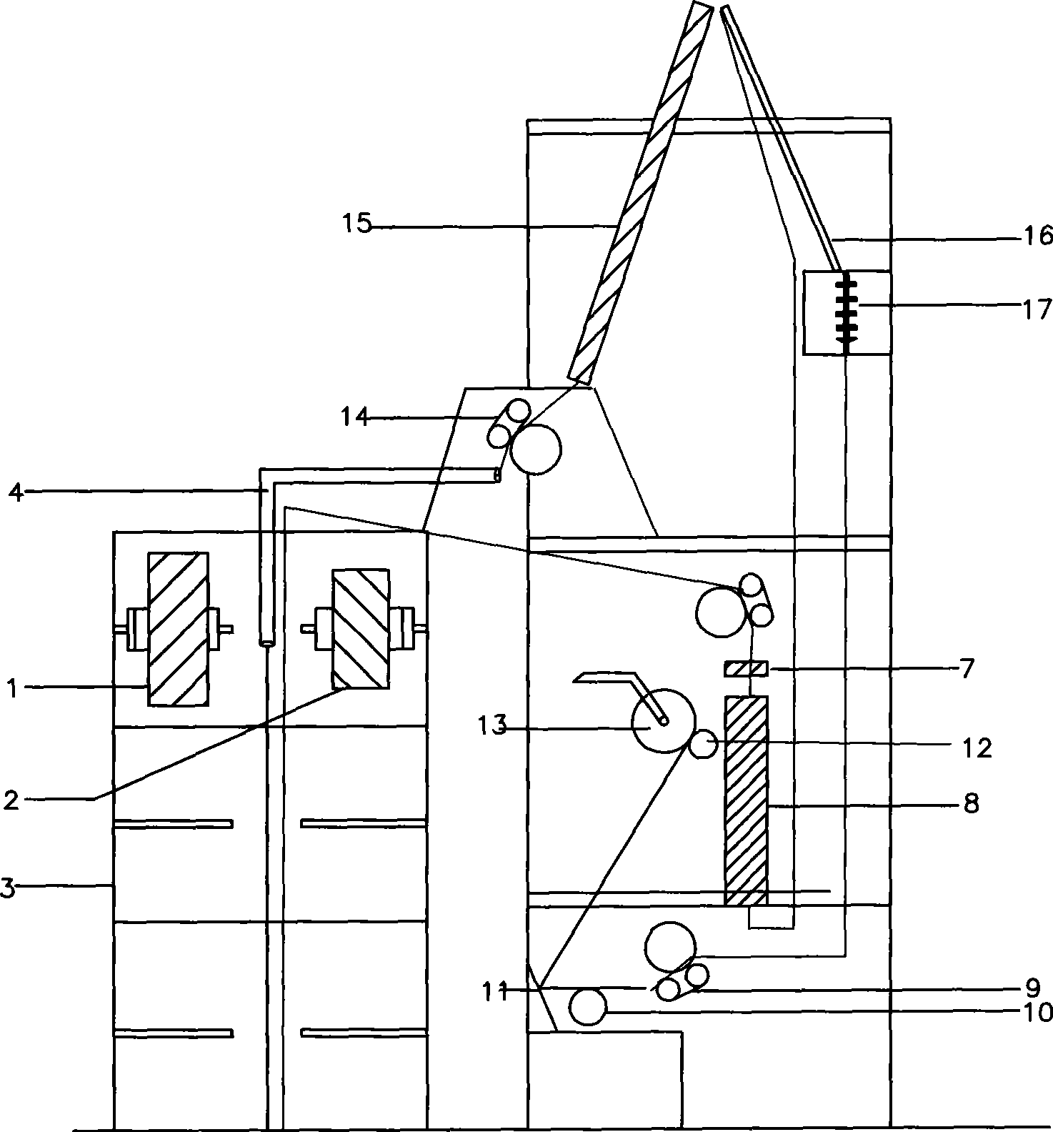 Method for producing ultra-low-shrinkage composite crystal fibrilia and apparatus thereof