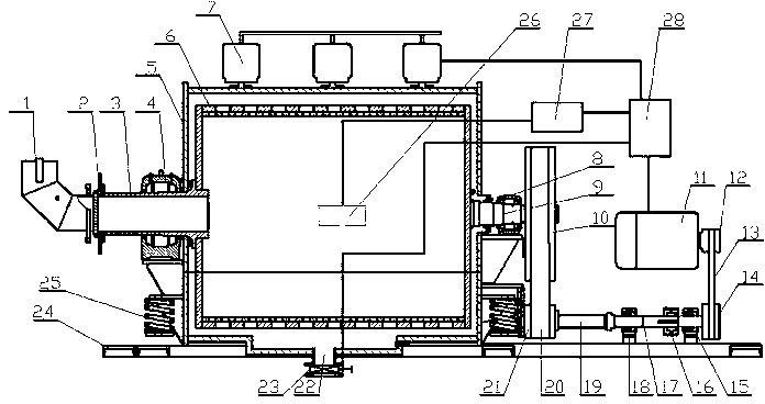 Feather washing and dewatering machine