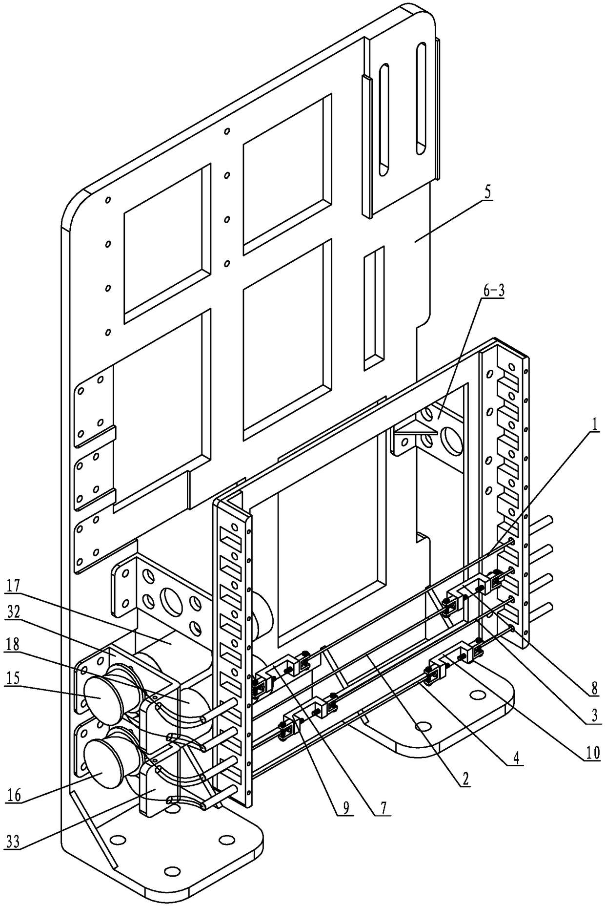 A lasso transmission mechanism with two degrees of freedom