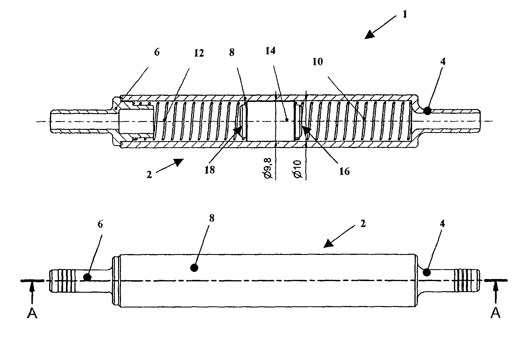 Device for detecting the unbalance of a rotatable component of a domestic appliance