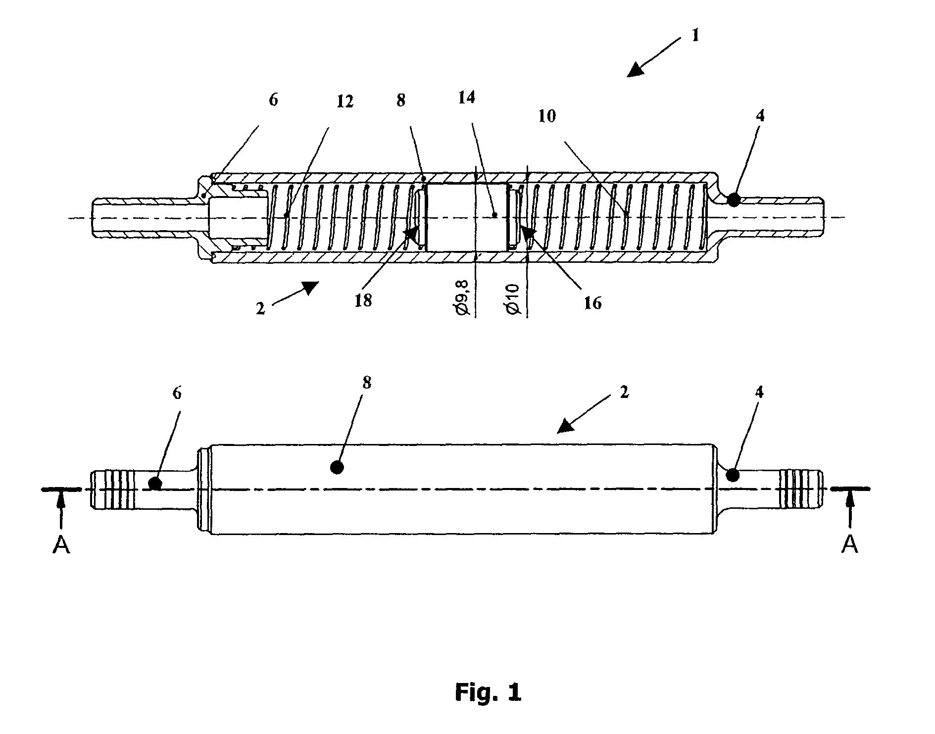 Device for detecting the unbalance of a rotatable component of a domestic appliance