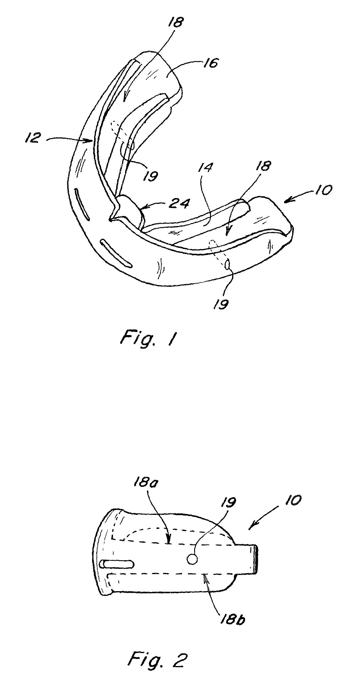 Dental bite construction for performance enhancing mouth guards