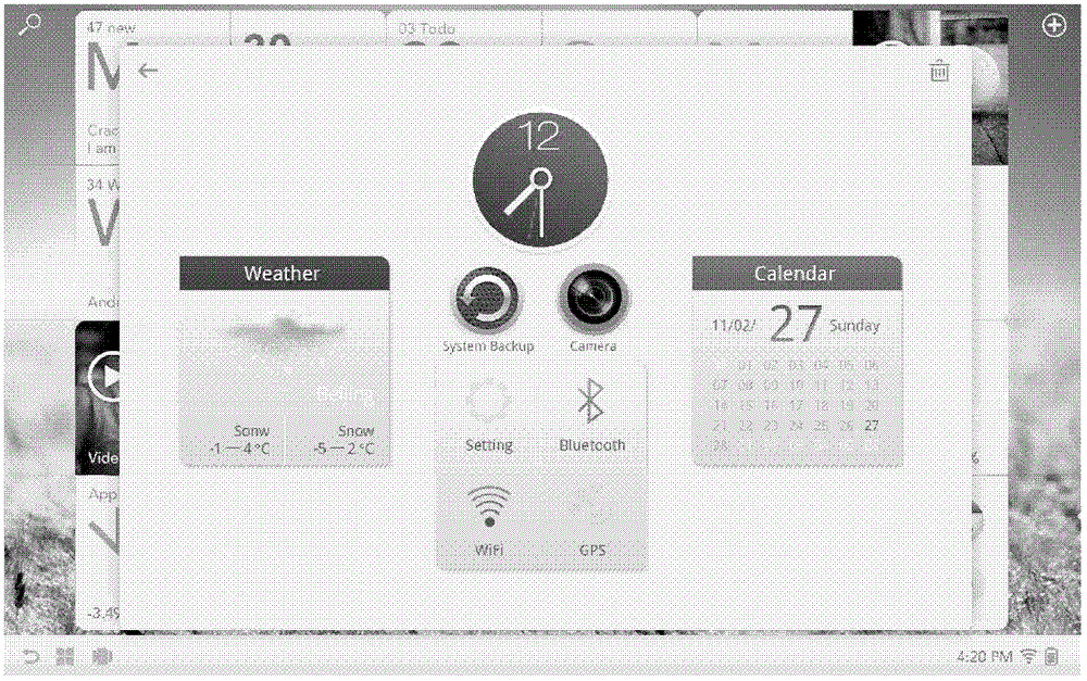 Widget display method and electronic device