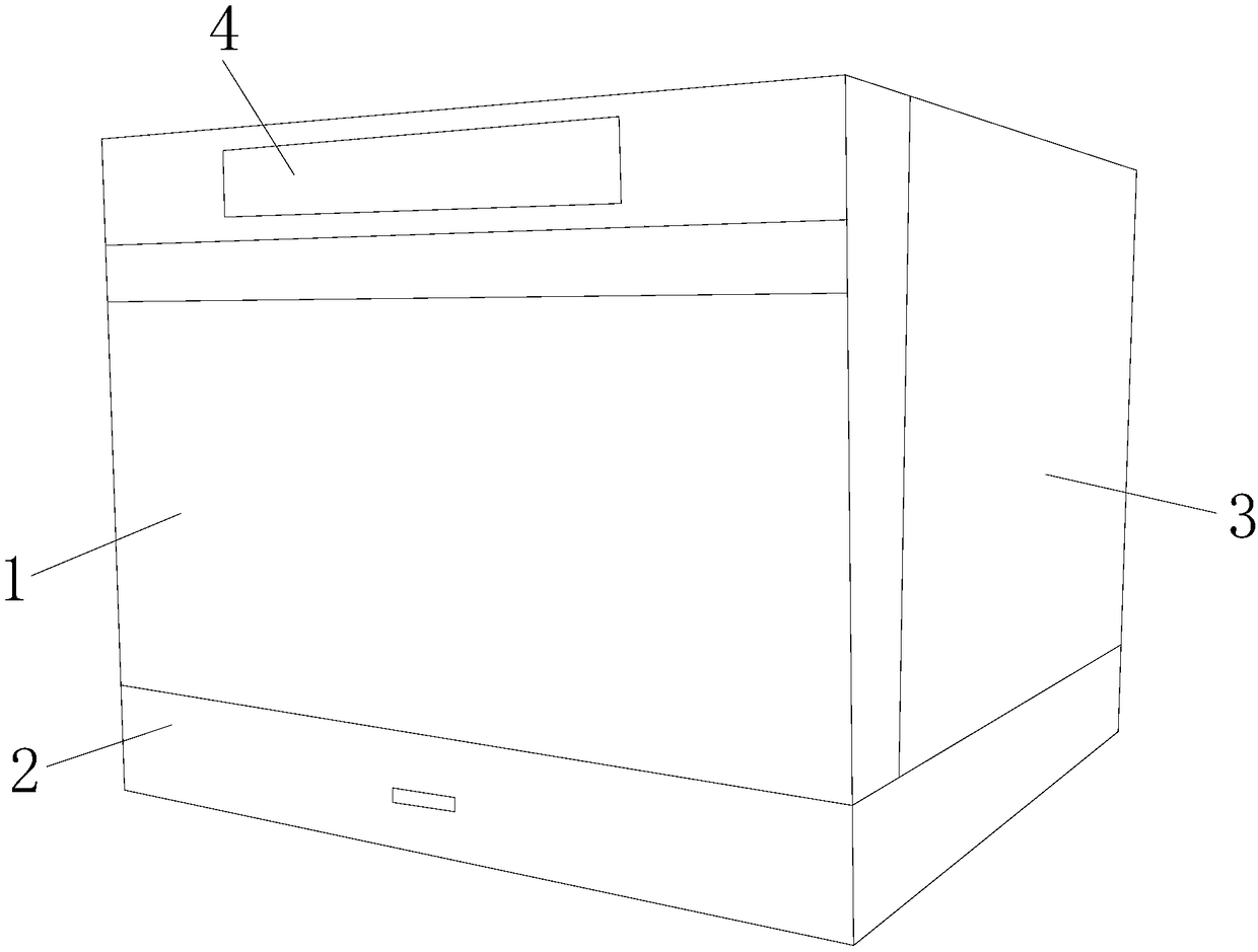 Dish-washing machine based on wastewater filter layer flowing