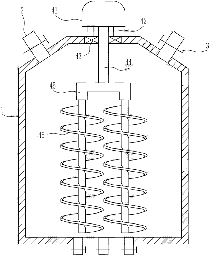 Preparing machine of composition which contains alginic acid or salts of alginic acid, and is used for ophthalmology