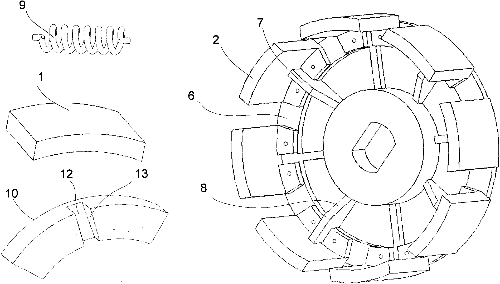 Permanent magnet motor capable of automatically adjusting magnetism