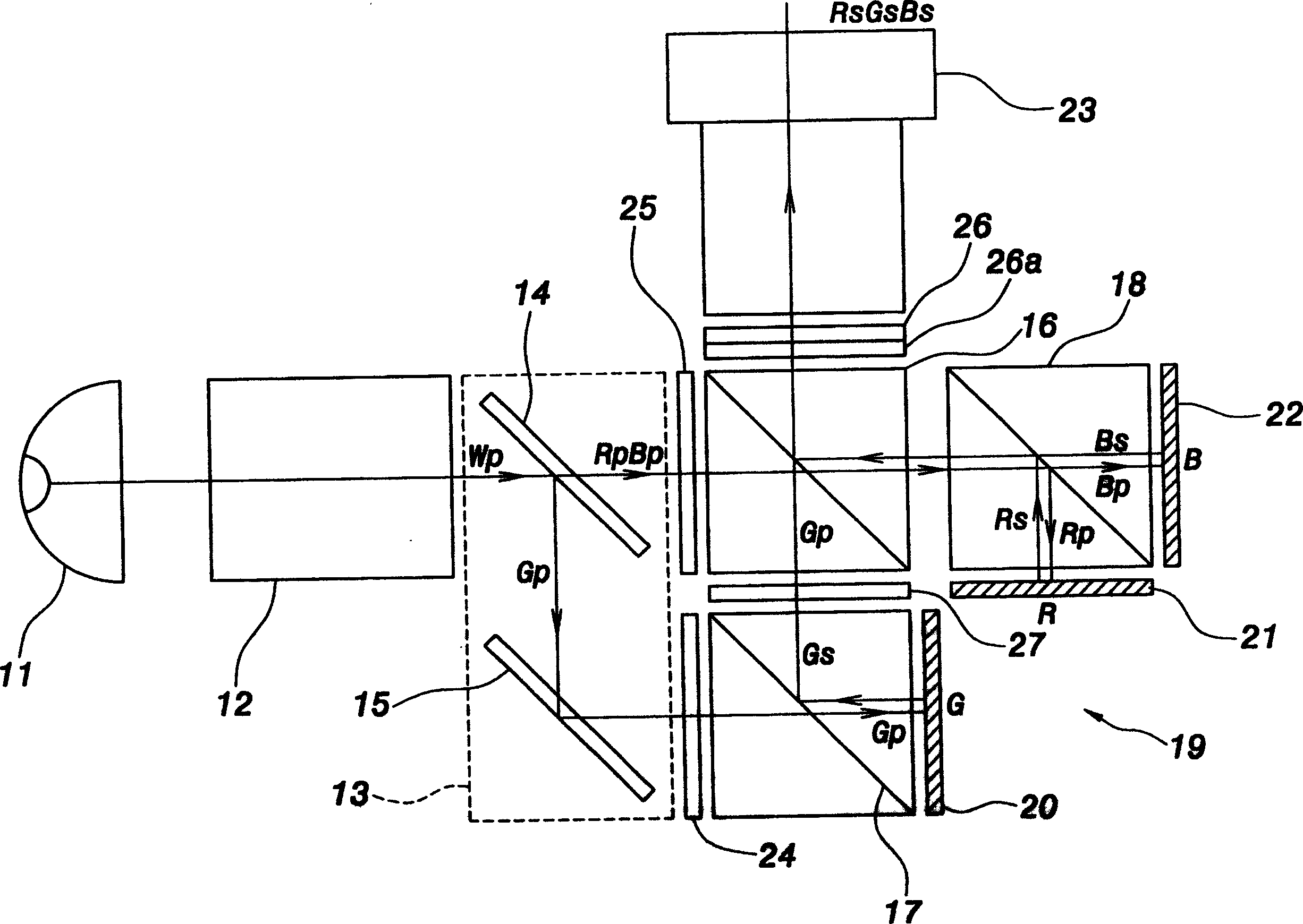 Liquid crystal projection system