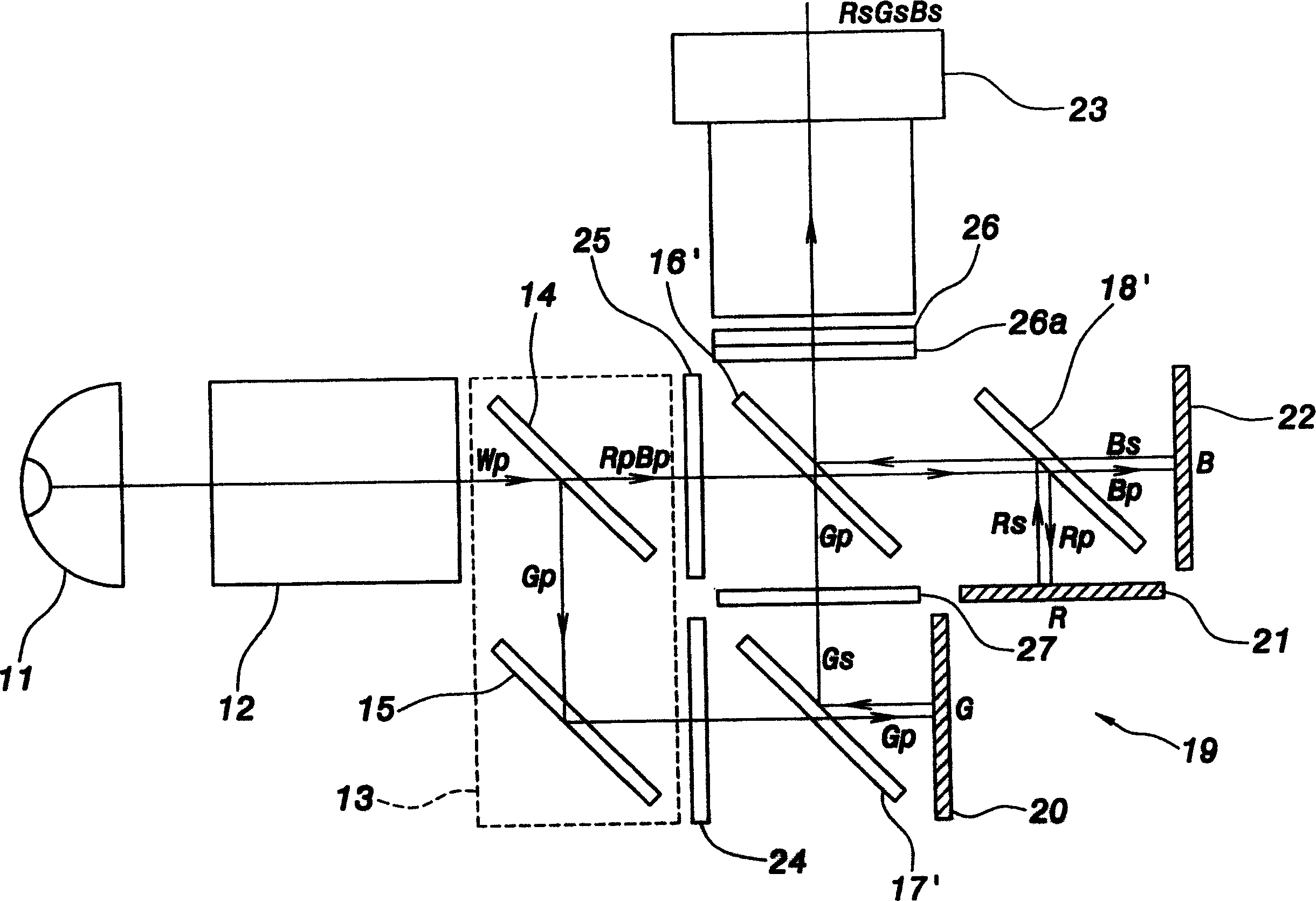 Liquid crystal projection system