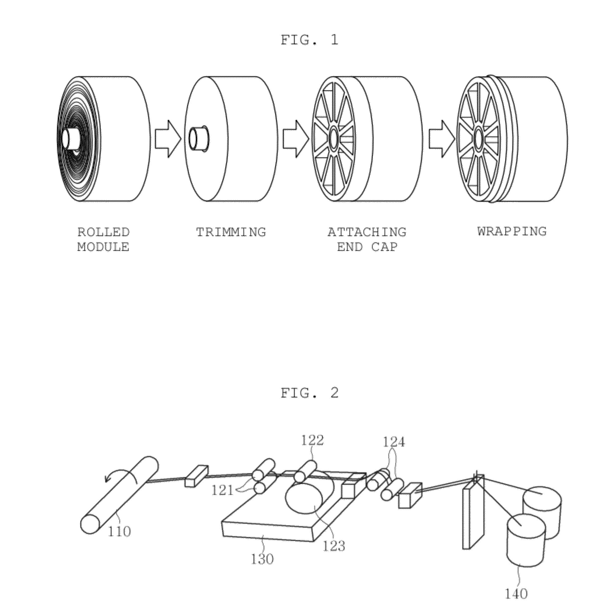 Tubular molded body capable of full-wrapping membrane module and industrial filter assembly using the same