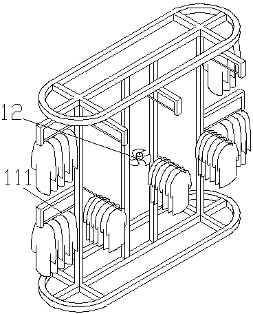 Double-circulation-air-system heat pump type clothes drying cabinet