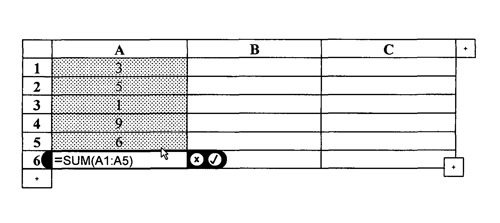 Preventing the inclusion of a reference to a host cell in a formula