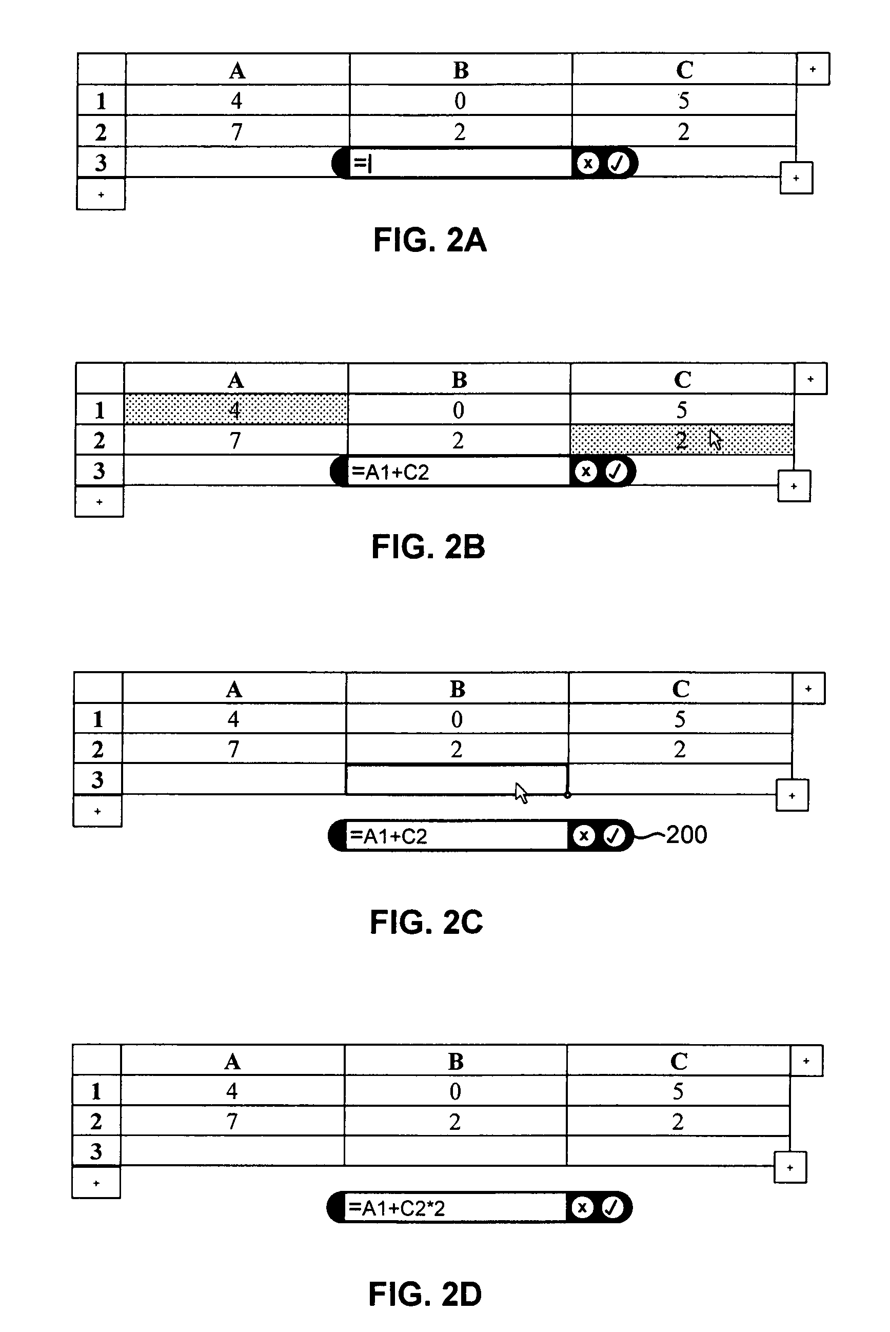 Preventing the inclusion of a reference to a host cell in a formula