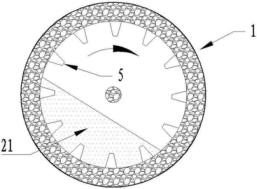 A rotary kiln system with tail heat drying and induced draft fan without dust accumulation