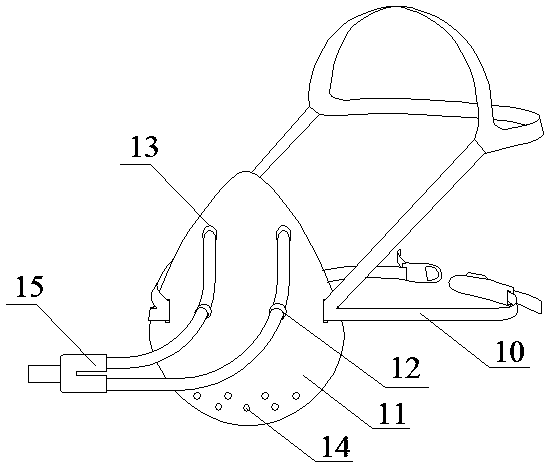 A mining air supply dust mask