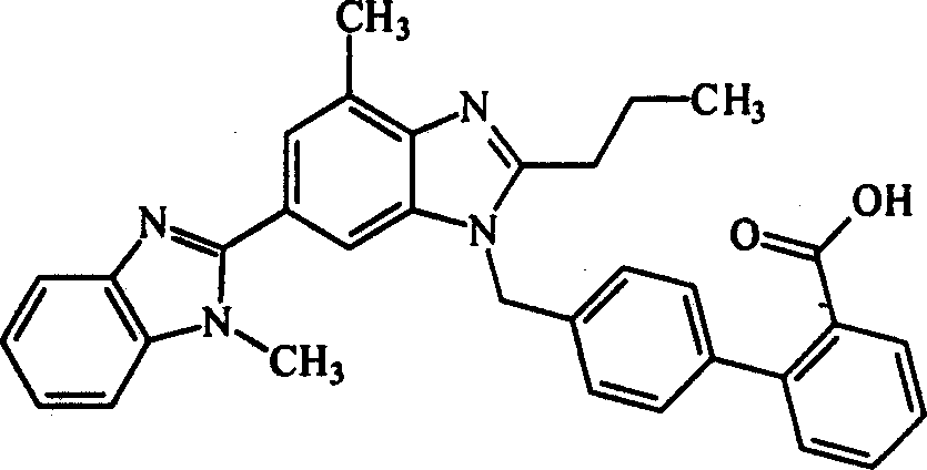 Tilmisartan salt and its prepn