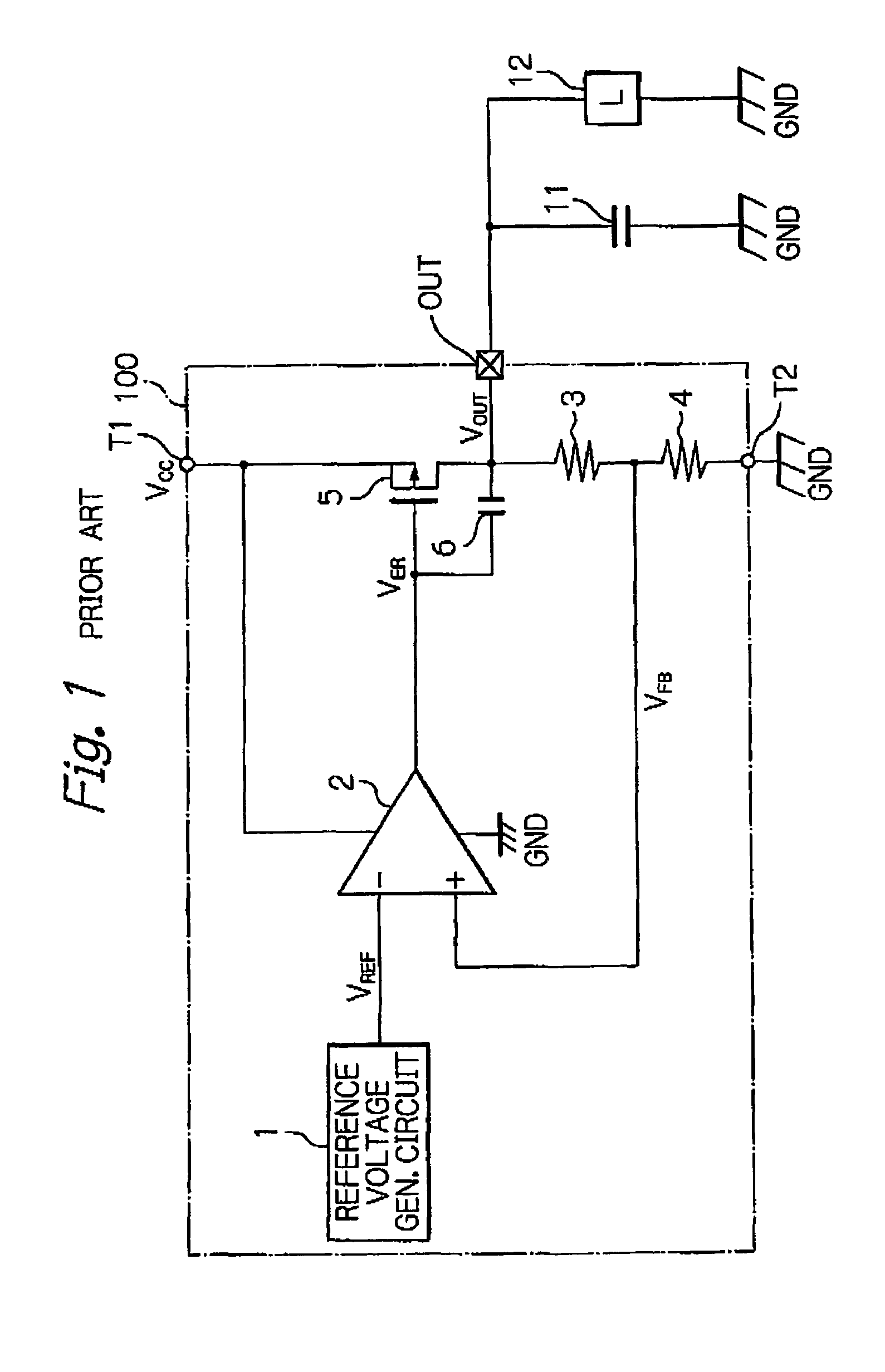 Voltage regulator with improved power supply rejection ratio characteristics and narrow response band