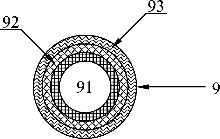 Equipment for thermoplastic continuous fiber pre-impregnated belt pipe production and use method thereof