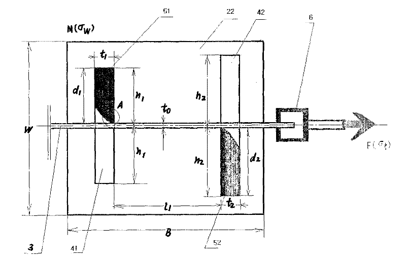 Loading device and loading mode for use in measurement of hydrogen diffusion in stress field