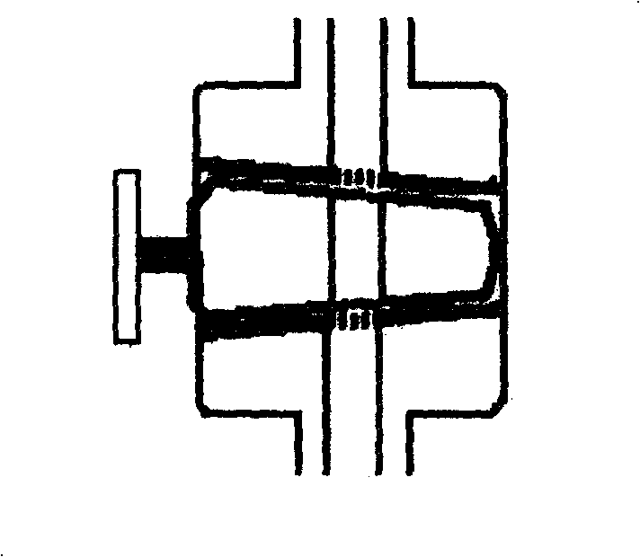 Jacket type glass piston preparation process