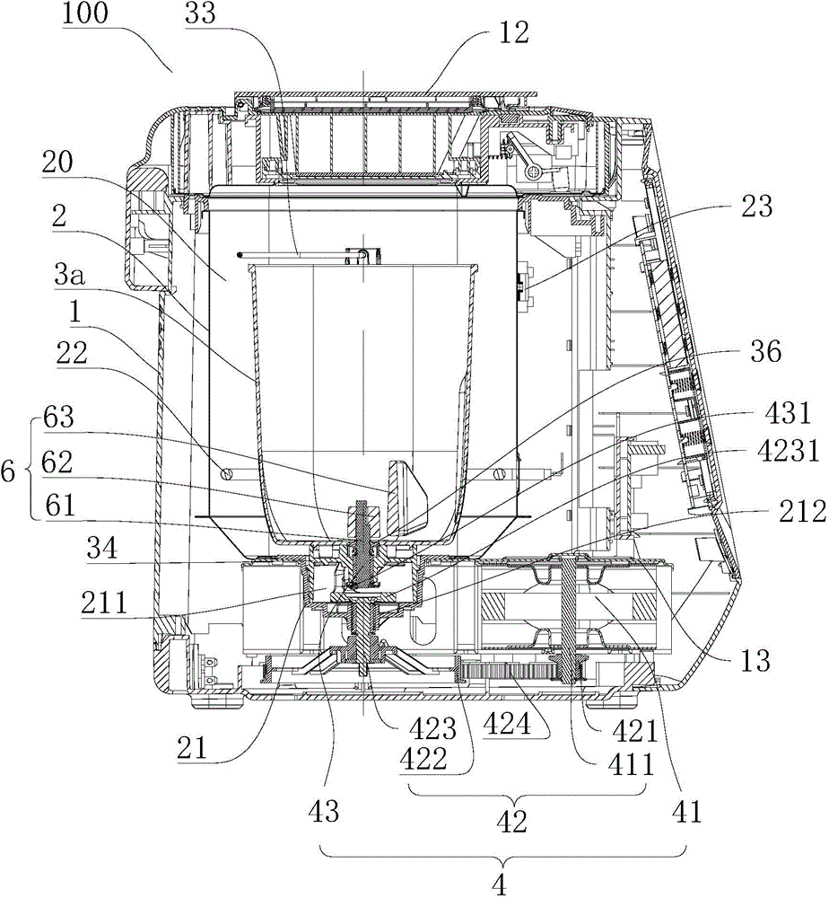 Rice-grinding cooked-wheaten-food processing machine