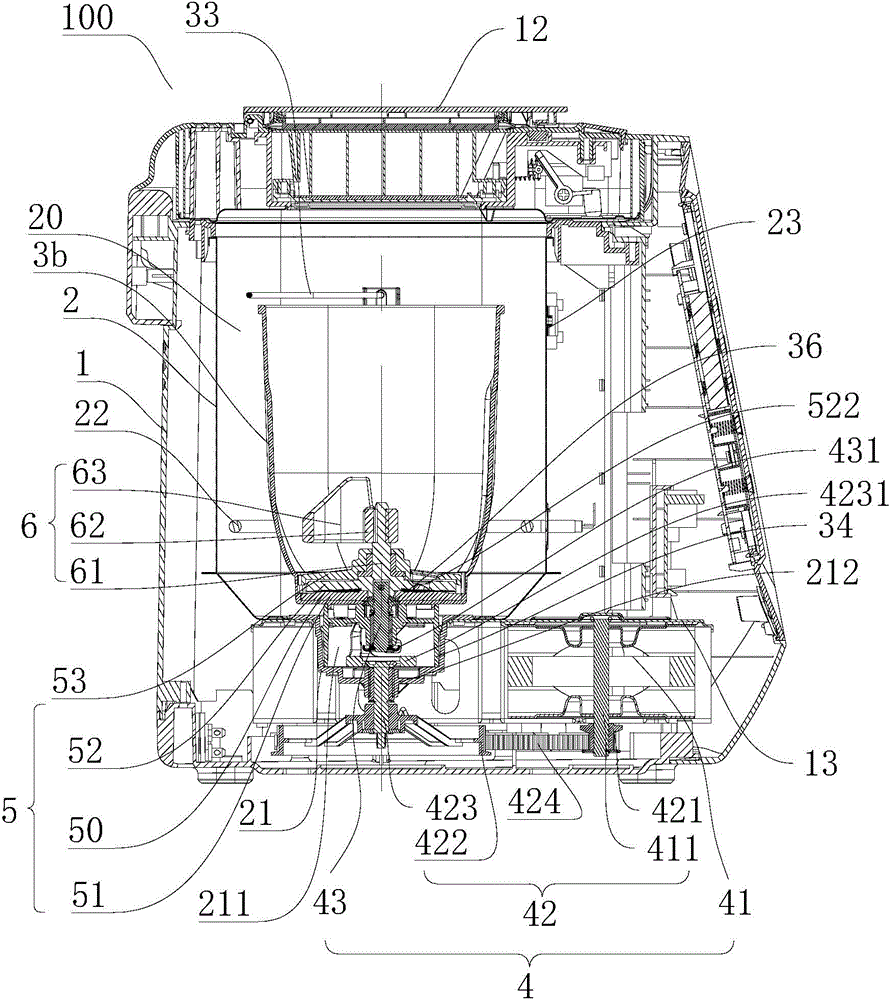 Rice-grinding cooked-wheaten-food processing machine